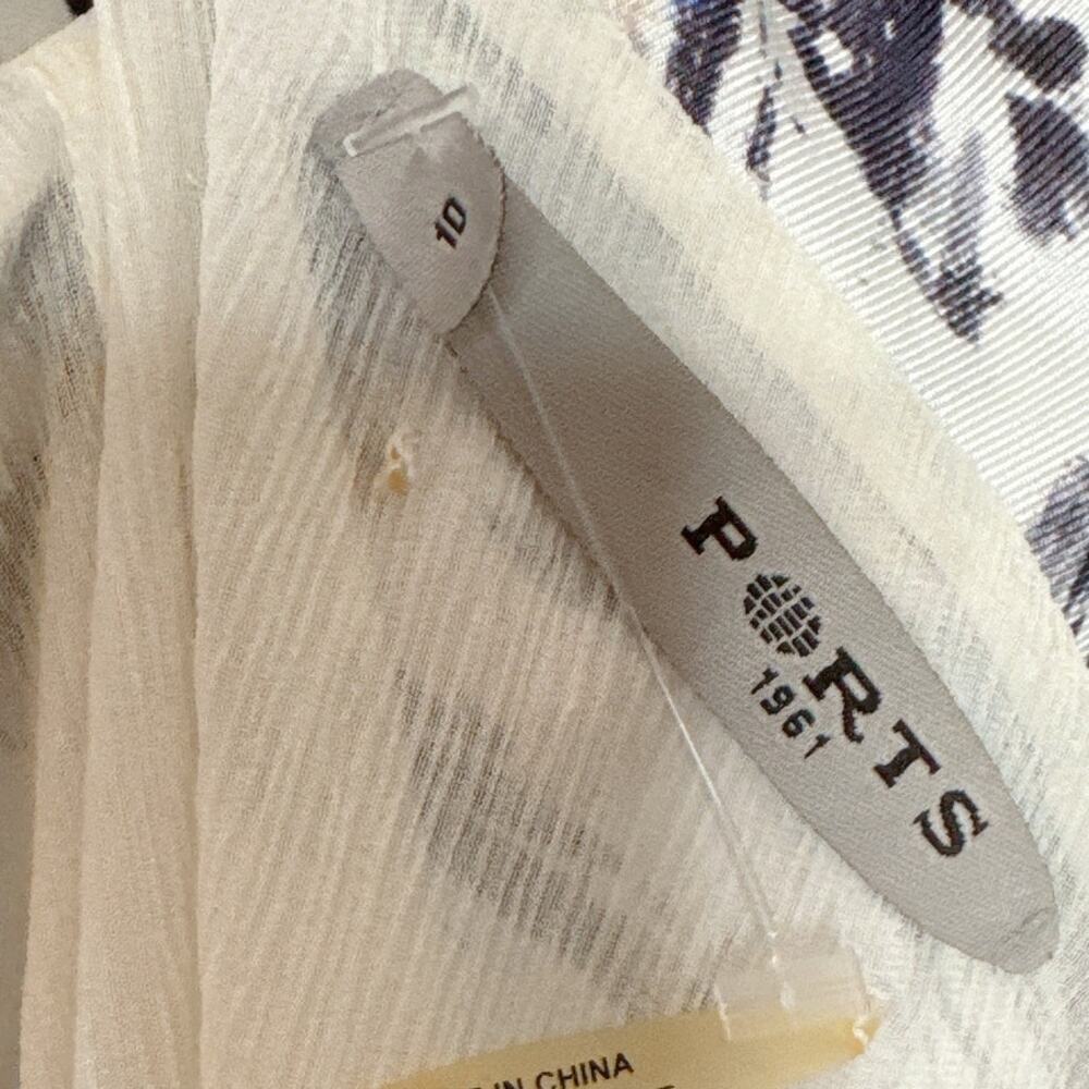 PORTS 1961 Silk Abstact Mini Dress | 10 - Picture 5 of 8